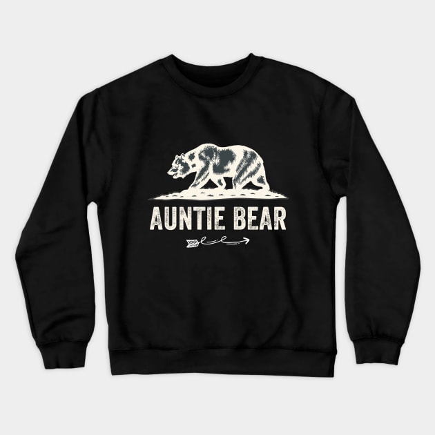 Auntie Bear Crewneck Sweatshirt by captainmood